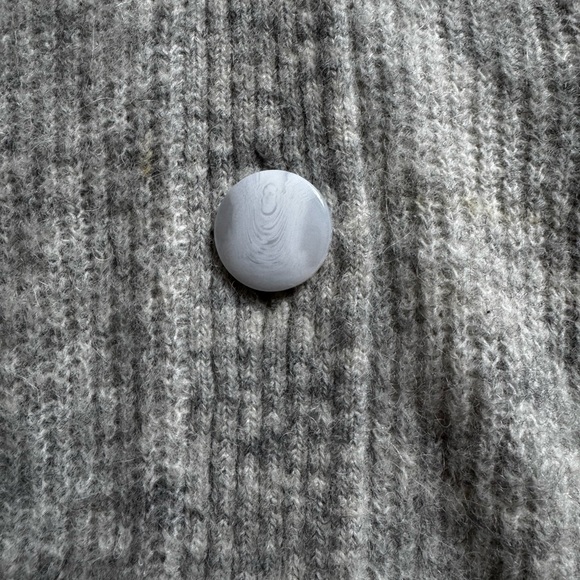 & Other Stories Alpaca Gray Oversized Cardigan Size Small - Picture 6 of 12